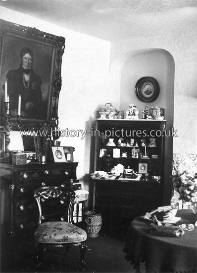 Drawing Room, The Manor House, Brixworth. August 1910.